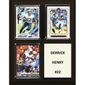 Williams & Son Saw & Supply C&I Collectables 810DHENRY 8 x 10 in. NFL Derrick Henry Tennessee Titans Three Card Plaque 810DHENRY